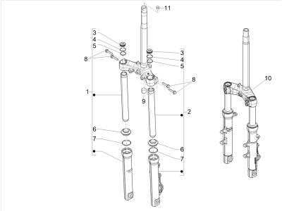 Εμπρός πιρούνι Showa